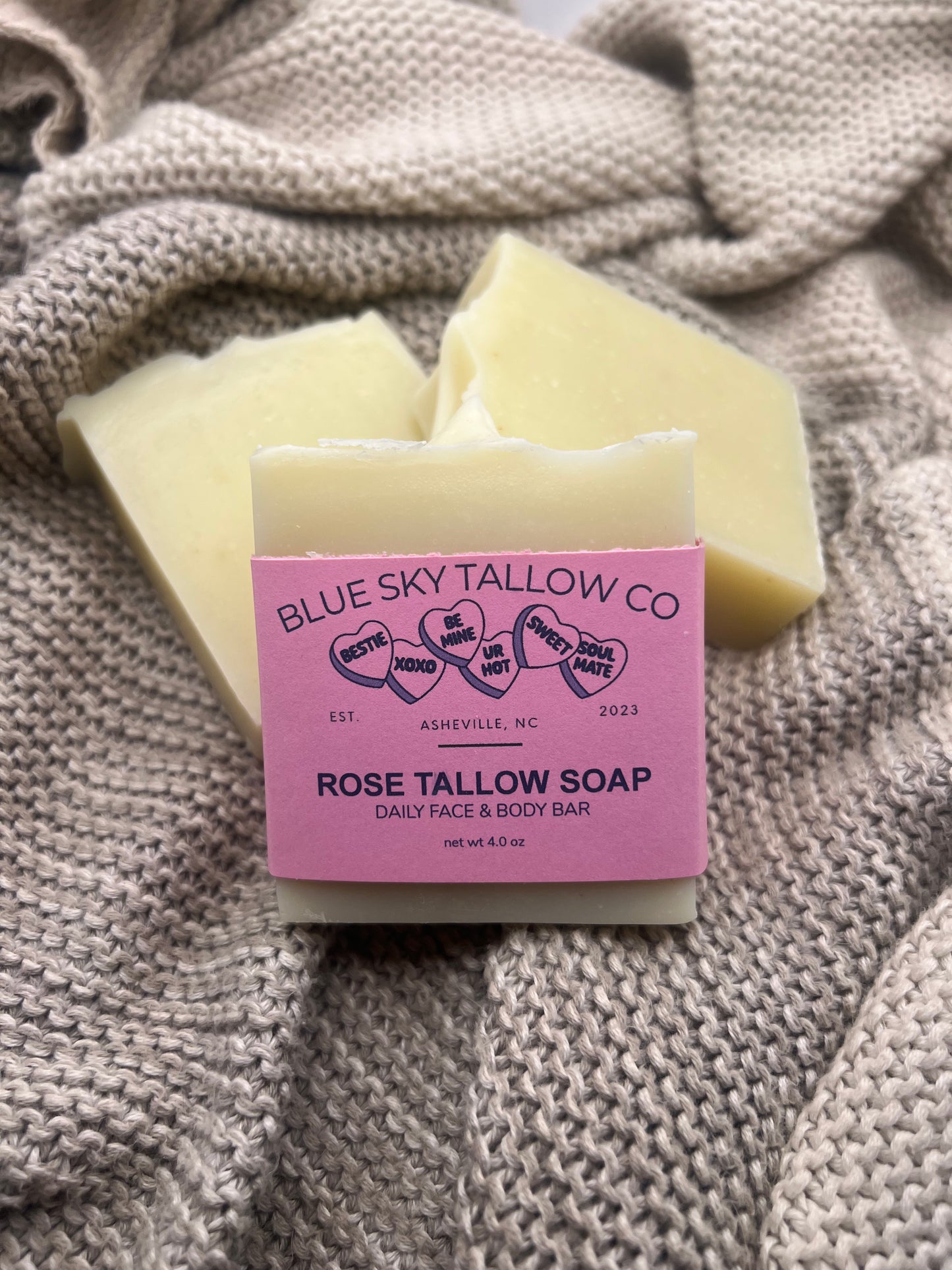 Rose Petal Tallow Cleanse Bar